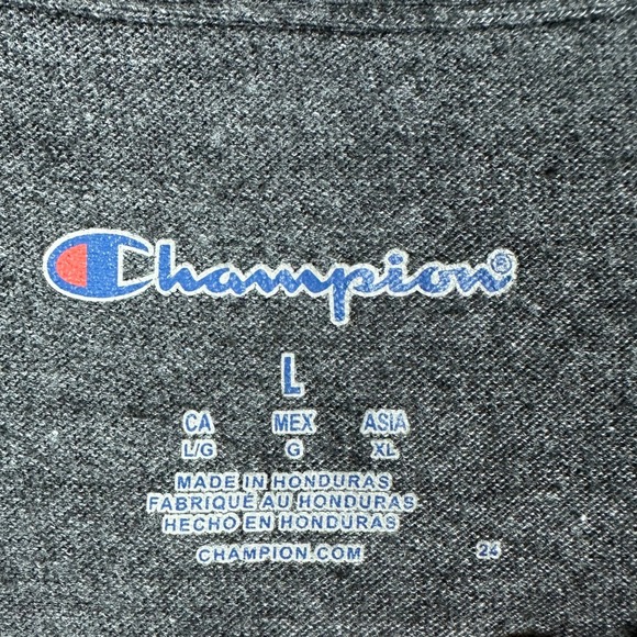 NC State Wolfpack T-Shirt Short Sleeve Tee Mens Large Gray Crewneck Champion - Picture 4 of 8